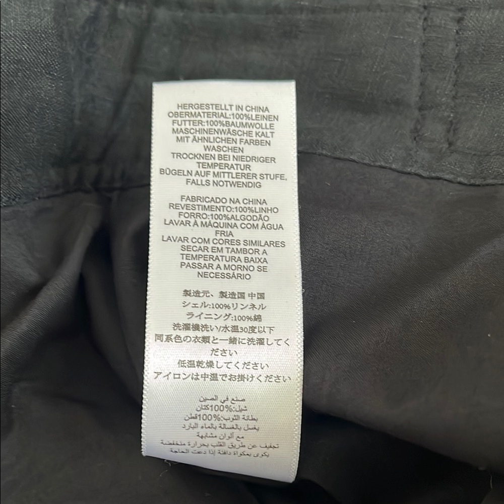 EQUIPMENT Kalil Linen Cropped Culotte Pants Folded Hem, Size 6 - Picture 15 of 16